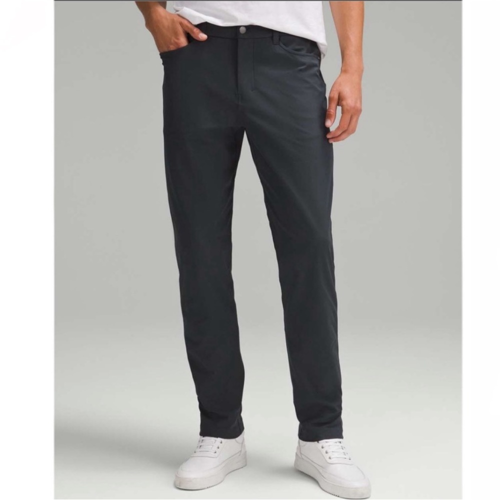 Lululemon ABC Classic Fit 5 Pocket Pant Mens Size 38 Black Warpstreme
